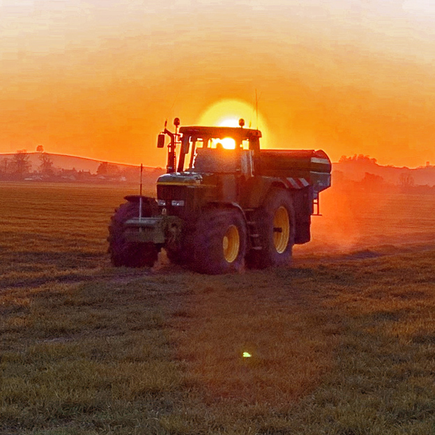 Tractor in Field, Newington, Oxfordshire