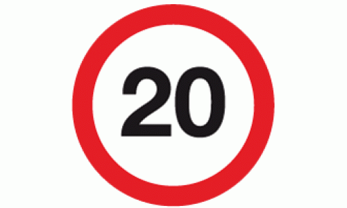 20mph sign